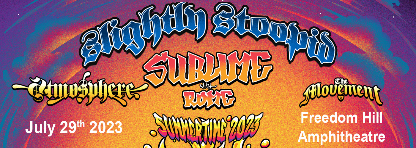 Slightly Stoopid, Sublime with Rome & Atmosphere Tickets 29th July